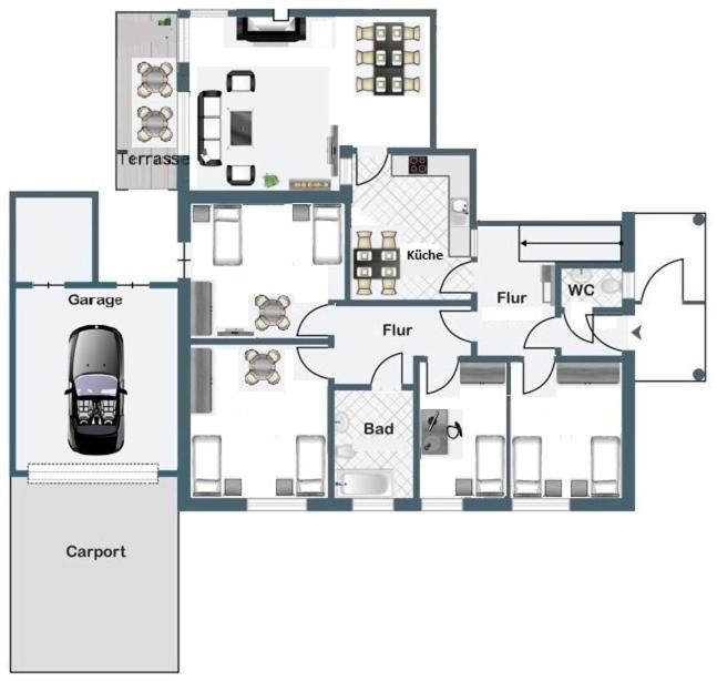 Alter Ziegelhof, Terrasse, Wlan, Bis Zu 9 Personen Apartment Вехта Екстериор снимка